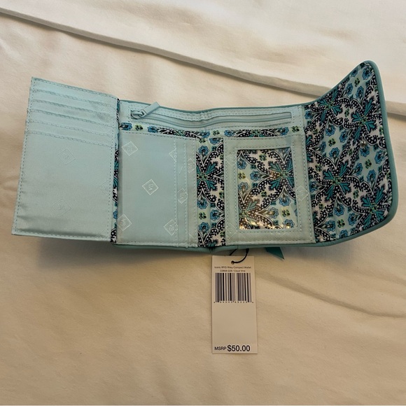 Vera Bradley Triple Zip Hipster Crossbody Bag & Iconic RFID Riley Compact Wallet - Picture 6 of 9